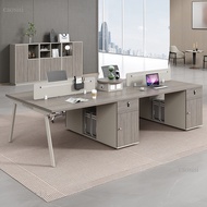 Table 2 Office Simple modern office desks and chairs combination office computer desks workstations