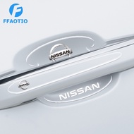 FFAOTIO Transparent Car Door Handle Protector Anti Collision Strip Car Accessories For Nissan Note GTR Qashqai Serena NV350 Kicks Sylphy NV200 X Trail Teana Elgrand