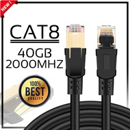 RNG-สายแลนด์ RJ45 Cat8 LAN Cable CAT8 Network Cable 2เมตร 5เมตร 10เมตร 15เมตร 20เมตร 30เมตร CAT8 Lan Cable RJ45 Ethernet Cable 40Gbps 2000Mhz Gigabit CAT8 Network Cable