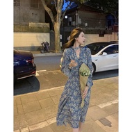 RENNY Dress motif bunga tunik muslim Korean Style Import