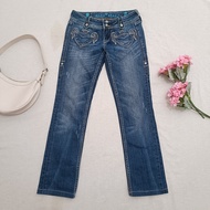 Y2K Gyaru Embroidery Bootcut Jeans