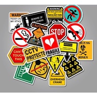 Bomb warning sticker 010