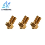 Printer Parts 6/12pcs E3d V6 Brass Nozzles E3d V6 0.2-0.8mm/1.75mm M6 Threaded Hotend Parts 3d Print