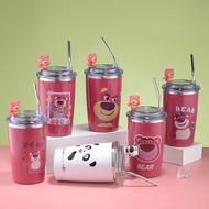 TERMOS Thermos tumbler Lotso 500ML+free Box Include Straw Coffee tumbler Bottle Stainless Lotso