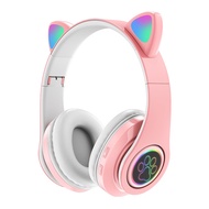 Norman Malthus B39 Bluetooth-Tương Thích 5.0 Headphone Sáng Dễ Thương hình tai mèo Tai nghe không dâ