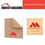 AKRILIK BENING ADIWARNA MIKA TEBAL 3 MM DIMENSI 1 X 2 METER PER LEMBAR