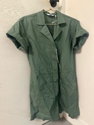 Uniqlo工裝連身短褲(附腰帶)