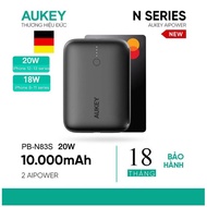 Pin Sạc Dự Phòng AUKEY Basix Mini PB-N83S 10000mAh - Sạc Nhanh Power Delivery 20W và Quick Charge 3.
