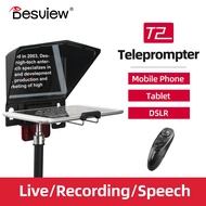 Bestview T2 Big Screen Prompter Professional Interview Teleprompter Anchorman Host for DSLR For iPad