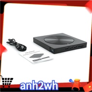 【A-NH】Burner Portable External USB3.0/Type-C Dvd-Rw Disc Optical Drive Dvd-Rom Burner Multifunction 