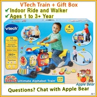 VTech 🔵 Blue Alphabet Train (Age 1 to 3+ Year) Sit to Stand Ultimate Push Ride Walker / AppleBear