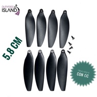 Flycam blades, replacement propellers 5.8cm (1 set of 8 blades) flycam E88max, f198, sg108pro, E99ma