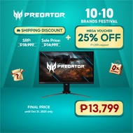 Acer Predator XB273U V3BMIIPRZX 27" WQHD 2560x1440 IPS Technology 1ms 180Hz Gaming Monitor