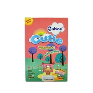 Shine Cutie Vitamin C with Lysine Strawberry Flavour 100 Chewable Tablets