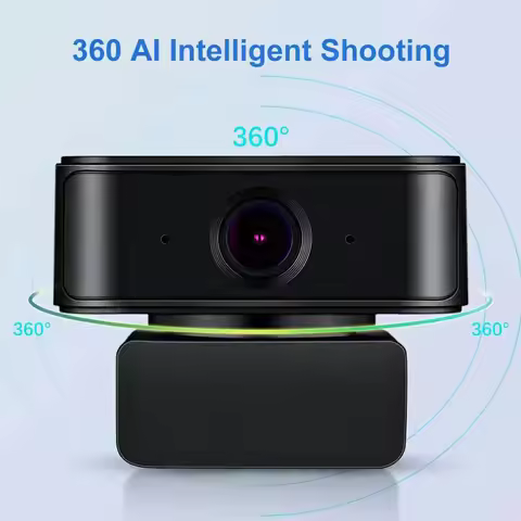 1080P 360Degree AI Tracking Wireless 2MP Webcam USB Webcam For Boardcast Online Teaching Video Camer