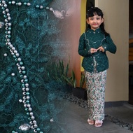 Children's Kebaya Set with Sequin Brocade, Modern Children's Graduation Kebaya, Children's Kebaya Ag