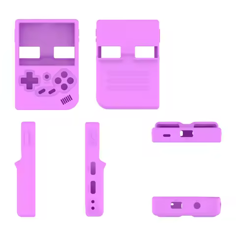 Protective Cover for Anbernic Rg35Xx Game Console Silicone Case Drop Protection Simple Solid Color C