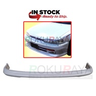 Honda Accord SM4 Fourth Generation (1990 - 1993) JDM Front Bumper Skirt Lower Lip Fiberglass (Grey Thick Fiber) Raw