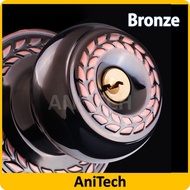 ANITECH Tubular Knob Cylindrical Cylinder Door Lock Tombol Pintu Tombol Pintu Bilik Rumah(brown)