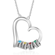 Jewelstruck Personalized Mothers Necklace with Birthstone Custom Names Necklace Family Gifts for Wom