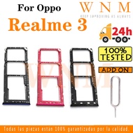For Realme 3 Sim Card Tray Sim Card Slot Holder Card Holder Reader SD Slot Adapter Replacement Part