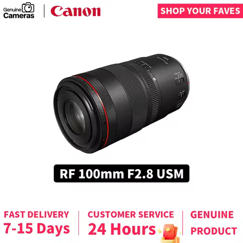 Canon RF 100mm F2.8 USM Full Frame Mirrorless Digital Camera Macro Autofocus Prime For R RP R5 R6 Po
