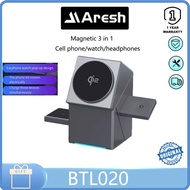 ARESH BTL020 Magnetic 3-in-1 Wireless Charger 15W magnetic Fast charge