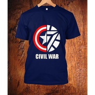 XXXL Civil War Captain America Iron Man T-Shirt Film Civil War Captain America Color Dongbiru