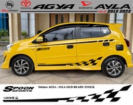 STICKER LIST BODY SAMPING MOBIL AGYA AYLA LAMA STICKER VARIASI AGYA AYLA 2013-2022