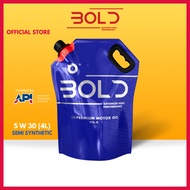 BOLD 𝕏 SIRIM 5w30 4L Semi Synthetic SP Engine Oil Car Lubricant 5w-30 Minyak Hitam Enjin Kereta