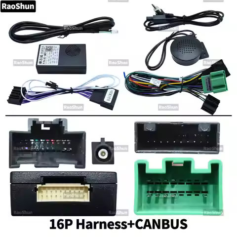Car Android Radio Screen 16 PIN Stereo Player Power Harness Adapter Canbus Box Decoder For Opel Astr