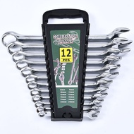 ในสต็อก ประแจปากตาย ประแจแหวนข้าง 8-24mm 6/8 piece combination wrench set 8 to 19mm dual purpose wre