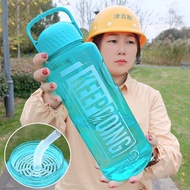 3000ml Reminder Water Bottle with Straw Scale Big Bottle 3Liter Gym Bottle Sport Water Bottles