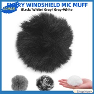 LONGB 1Pcs Fit 0.5-1.5cm Microphone Windshield Elastic Wind Muff Microphones Cover Comfortable Mic Furry Fur For SONY RODE BOYA Lapel Lavalier Microphones