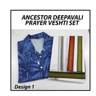 Ancestor Deepavali Prayer Set / Set Baju Dan Veshti / Traditional Attire Hemaa