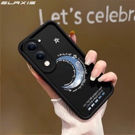ELAXIS Soft Silicone Solid Colors Compatible for VIVO Y04s Y04 Y29t Y29s 5G Phone Case Simple Moon C