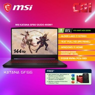 MSI Katana GF66 12UDO-493MY Gaming Laptop (i7-12700H RTX3050Ti/15.6"FHD 144Hz/16GB/512GB/W11H/MOHS) 9S7-158424-493