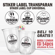 TRANSPARENT DRINK CUP STICKERS | TRANSPARENT STICKERS | UNIVERSAL CUP STICKERS | TRANSPARENT DRINK C