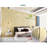 2.8mx6.5M Linen Wallpaper Superior Quality Removable Self Adhesive Wallpaper Bedroom TV Background W