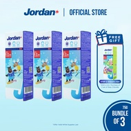 Jordan | Step 2 Junior Toothpaste | Age 6-12 Years | Grape (Bundle of 3)