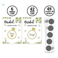 pri Bridal Shower Scratch  Game Card Set Holiday Birthday Party Present for Adult Kid Male Female Me