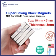 10mm x 5mm x 3mm Magnet N35 Rare Earth Neodymium Magnet Strong Magnet Rectangular Magnet
