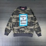 CREWNECK HAVE A GOOD TIME CAMO FULL TAG LABEL FREE TOTEBAG