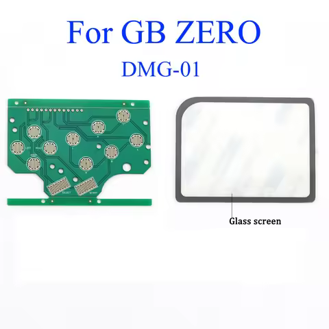 1Set Glass Screen Mirror Button PCB Board for GB Raspberry Pi Zero for Game Boy GB Zero DMG-001 Repl