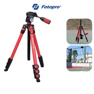 Fotopro S3 Camera Tripod, DSLR Video Tripod Stand, Phone Tripod Mount,Portable Bag, 3 Way Head, Inve