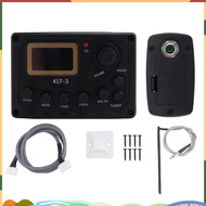 4 Band EQ Equalizer -3 Acoustic Guitar  EQ Preamp with Digital Tuner Guitar Pickup