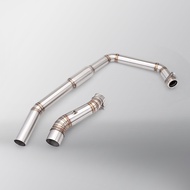 Motorcycle Exhaust Front Middle Link Pipe 51mm For CB300R CBR 300 CB 300R