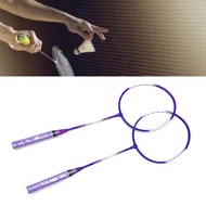 SPR-Badminton Racket 2 Player Super Light Split Handle Iron Alloy Badminton Racket Set For Beginner Children