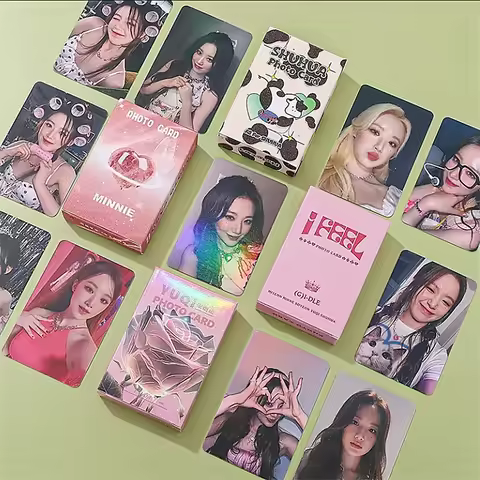 KPOP 50pcs/set(G) I-DLE Small Card Flash Card Song Yuqi Minnie MIYEON SOYEON SOOJIN Gidle Album LOMO