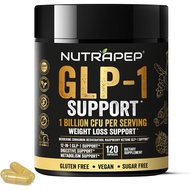 NutraPep GLP-1 Support Weight Loss Probiotic Supplement - Women Men Natural Appetite Suppressant & M